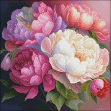 Sweet Peony - Counted Cross Stitch Kits Needlework Embroidery