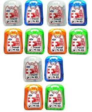 (12) Coralite First Aid Travel Kits Bandages Latex Free Assorted Colors