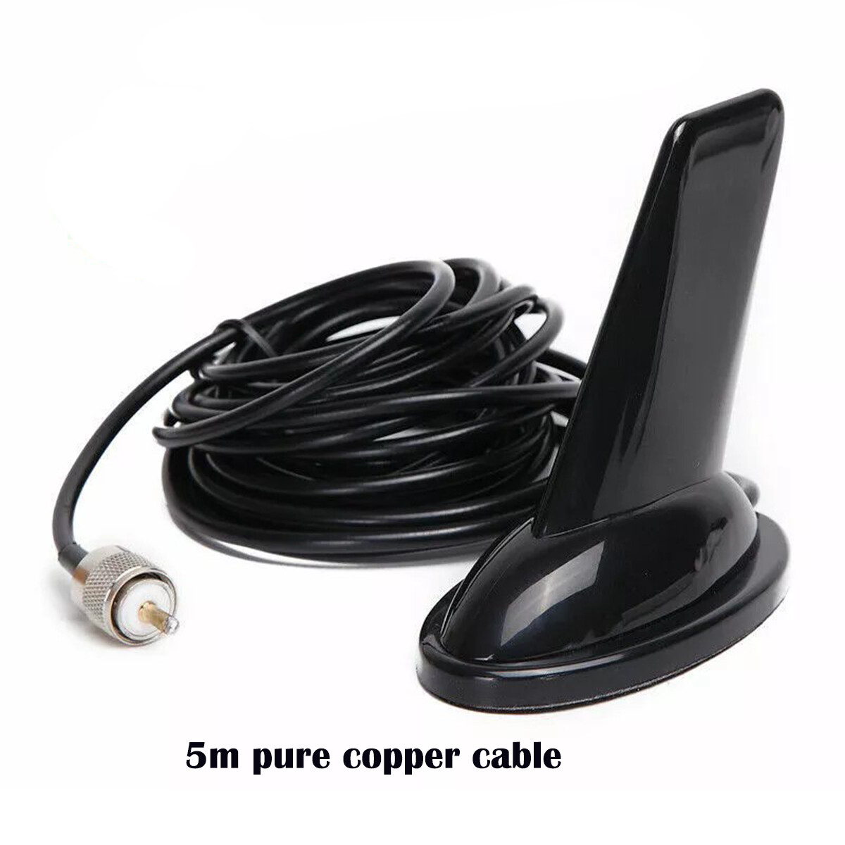 Shark Fin Dual Band VHF UHF Antenna For QYT Kenwood TYT YAESU Car Mobile Radio