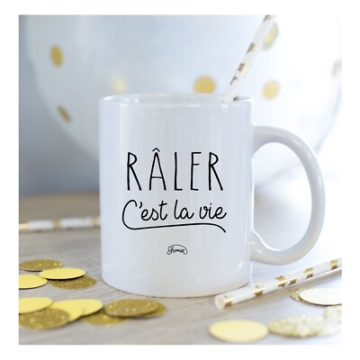 Tasse Tasse Keramik weiß RALER C'EST LA VIE