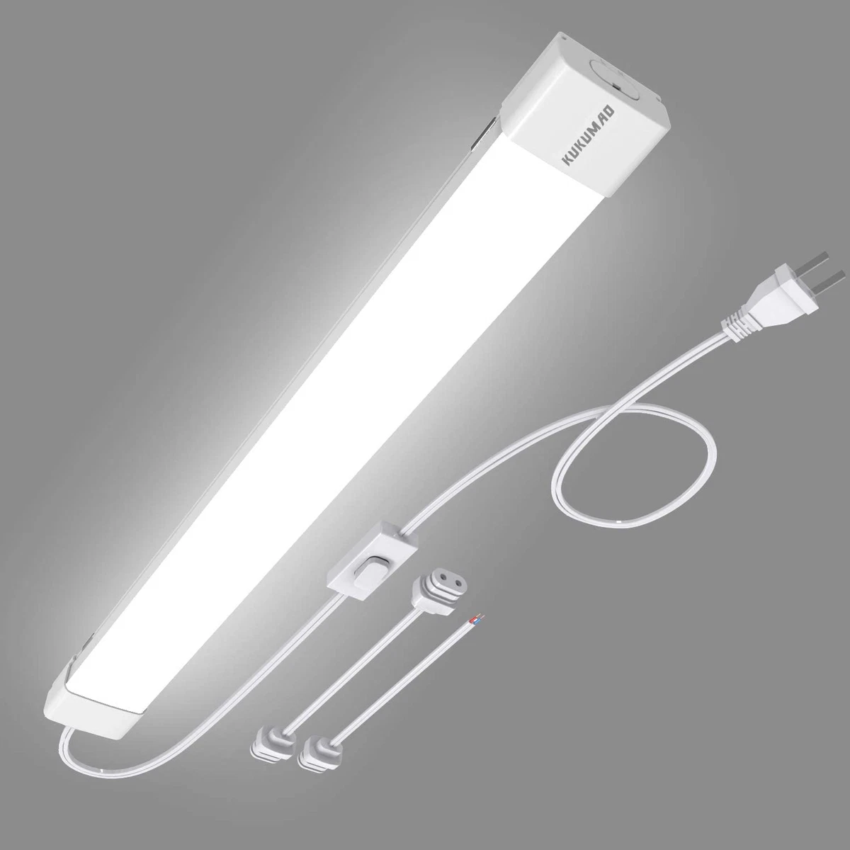 5000K LED Ceiling Light Fixture 2Ft with Plugtriproof LED Tube Light Cabinet