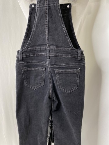 Girls Medium Denim Overal Jeans Jordache Black Distressed Pockets - Picture 9 of 13