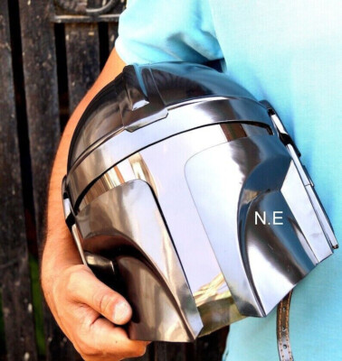 Cosplay Prop Movie Helmet Stainless Steel Starwars Style Steel Mandalorian Gift
