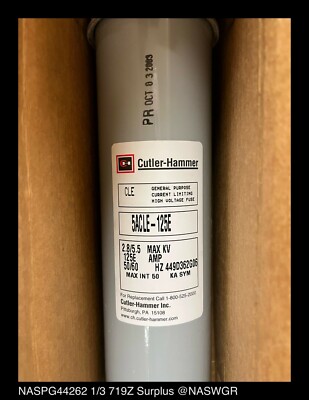Cutler-Hammer 5ACLE-125E Current Limiting High Voltage Fuse - 125E Amp, 5.5kV