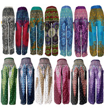 Deal 10 pc Hippie Harem Pants Indian Casual Regular Gypsy Yoga Baggy Dance Pants