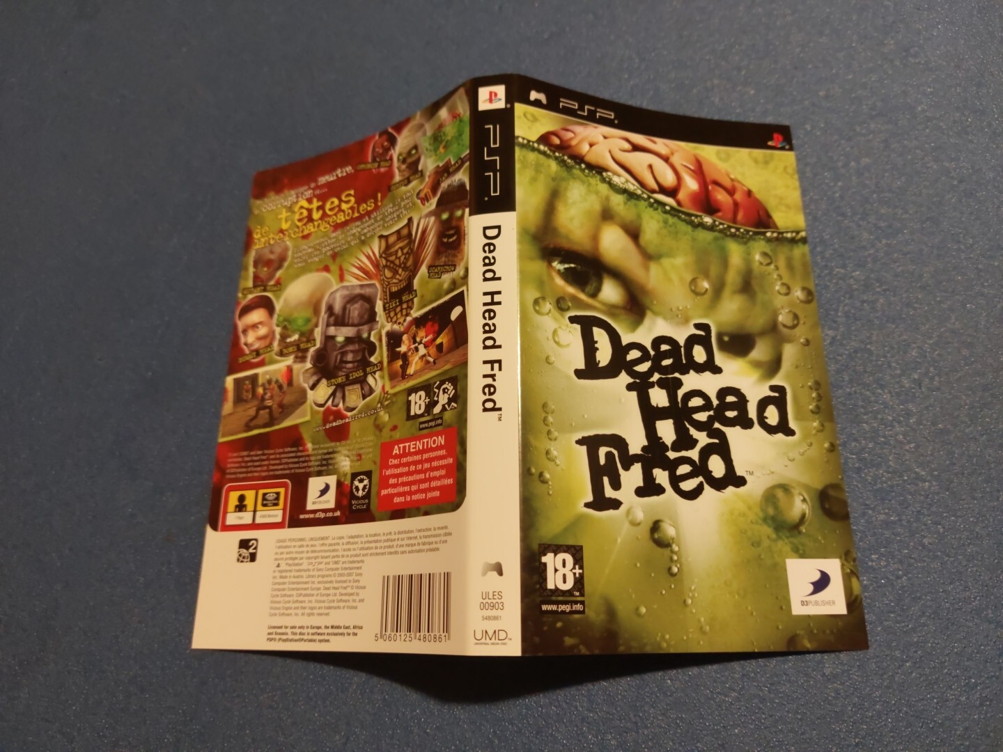 psp playstation portable jaquette cover Dead Head Fred