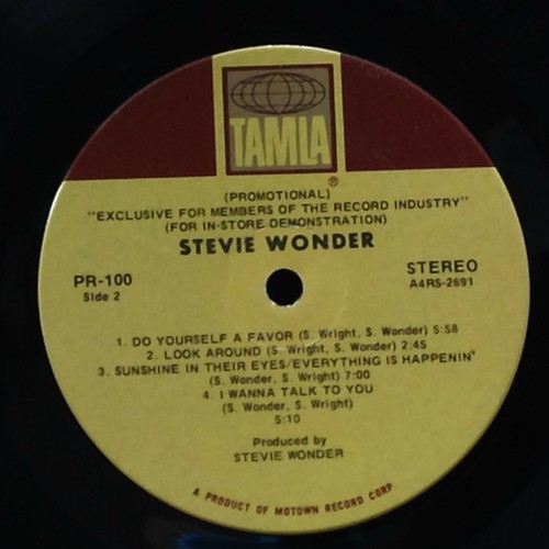 Temptations/Stevie Wonder-Exclusive For Members Of The Record Industry-PROMO - Picture 2 of 2