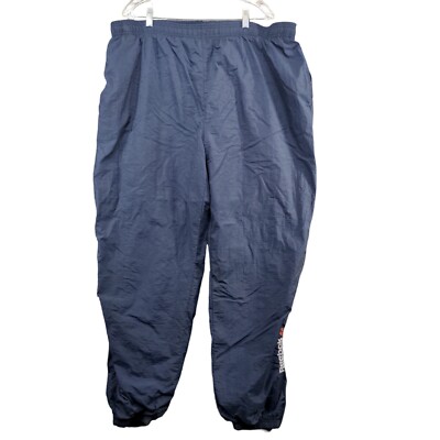 Reebok Men's Track Pants Blue Large Drawstring Waistband