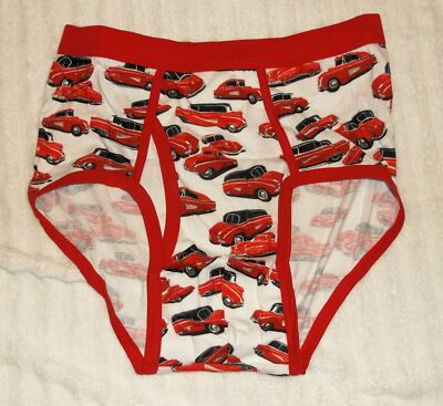Men's Pattern / Cartoon / Colored Waistband Adult Briefs Underwear S, M, L, XL