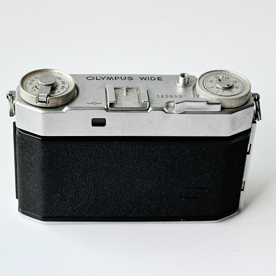 EXC+++)Vintage 1995 Olympus WIDE 35mm Film Camera Silver F3.5 Lens