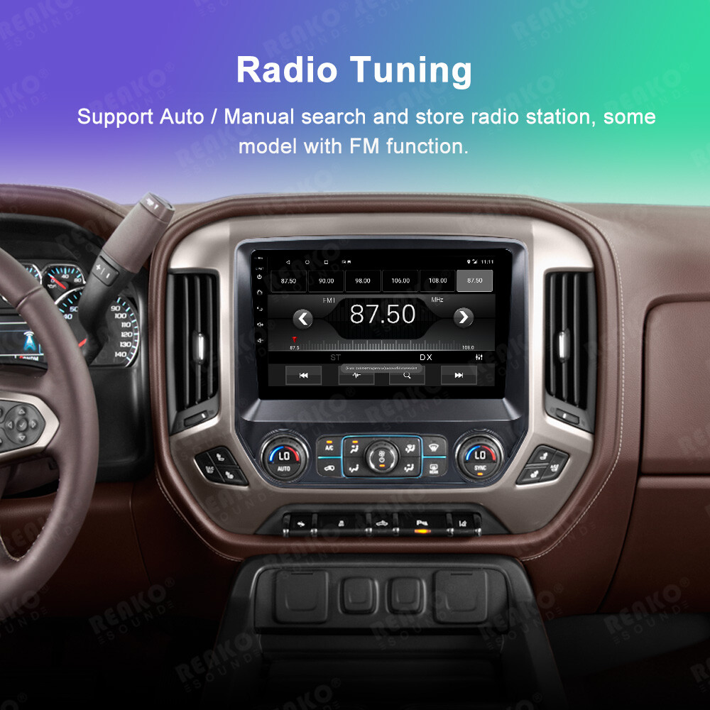 10″ Android 12 GPS Navigation Stereo For Chevy Silverado & GMC Sierra (2014-2018) – 2GB/32GB