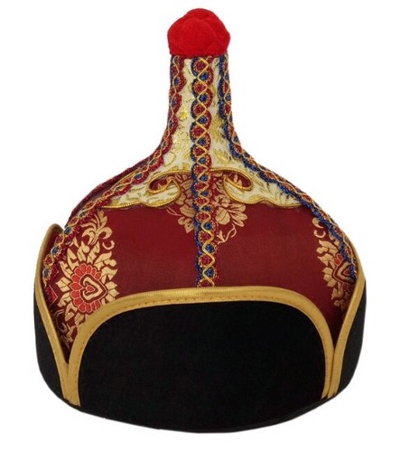 Cappello Uomo Principe Mongolo Cappello Adulti Royal Cap Uomo Top Hat Cappello Classico Vintage - Foto 3 di 8