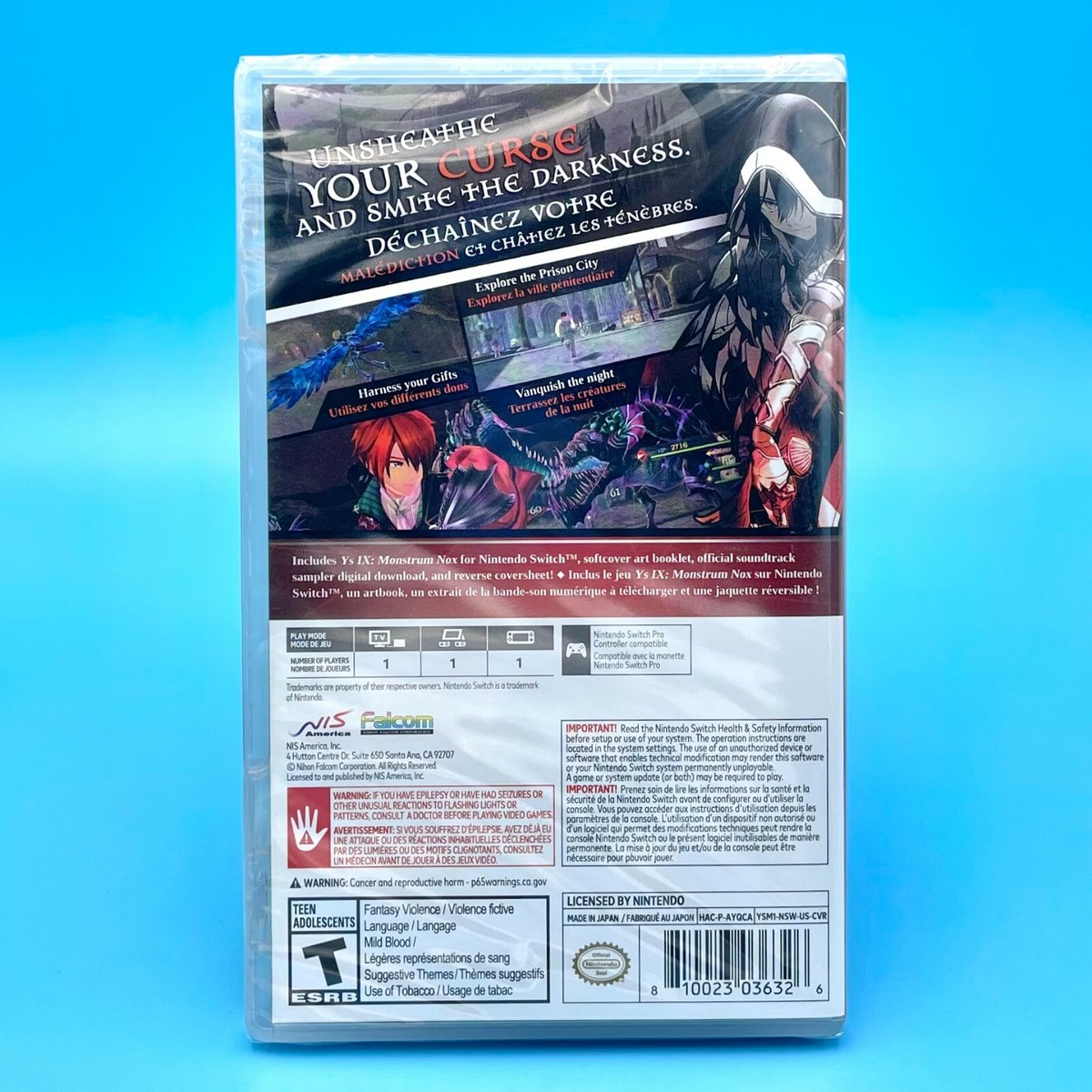 Ys IX 9: Monstrum Nox Pact Edition with Art Book + Soundtrack