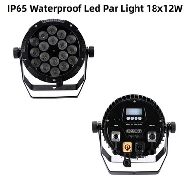 IP65 Waterproof Stage Effect Aluminum Led Par 18X18W RGBWA UV 6In1 DMX512 Outdoo