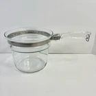 Pyrex Flameware Glass Double Boiler Pot INNER Insert 6283-U Quart 1.5 NO LID