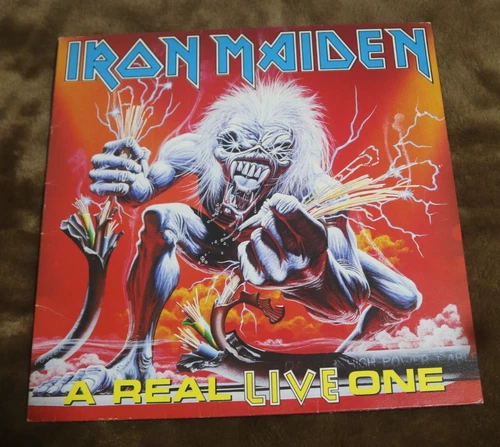 LP IRON MAIDEN A Real Live One 1993 First Pressing Inner Sleeve