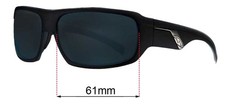 SFx Replacement Sunglass Lenses fits Smith Tactic - 61mm Wide