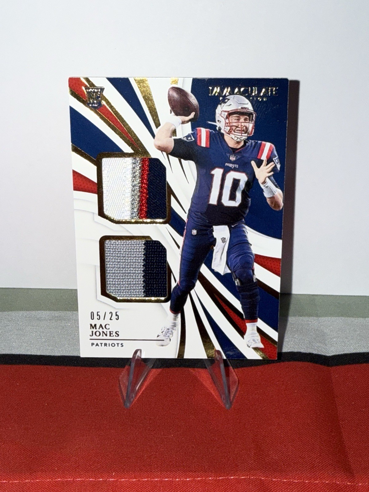 Mac Jones Panini Immaculate Collection Dual Jerseys #IDJMJ Base