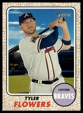 Tyler Flowers 2017 Topps Heritage #30 Atlanta Braves 25612 Baseball Card