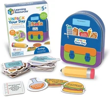 Learning Resources Unpack Your Day Conversation Kit, 32 Pieces, Ages 5+, Social 