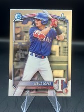 2025 BOWMAN CHROME JESUS LOPEZ #BCP-88 TEXAS RANGERS PROSPECT 1ST BOWMAN