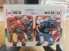 2010 Topps - Gridiron Lineage Patrick Willis, Rolando McClain #GL-WM (RC)