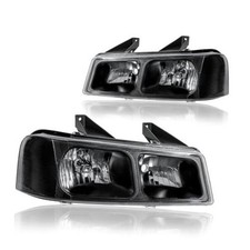 Upper Headlights for 2003-2024 2003-2024 Express / Savana Black Housing 2 