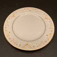NORITAKE IVORY CHINA JAPAN BREAD PLATE 7025 FRAGRANCE 6.5"