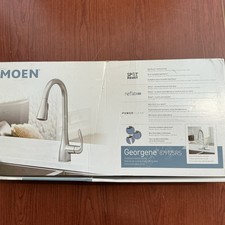 NEW MOEN 87912SRS Georgene Pulldown Spot Resist Stainless Kitchen Faucet B46