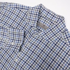 Canali Dress Shirt Men's 15.5 Long Sleeve Button-Up Plaid Made In Italy Preppy