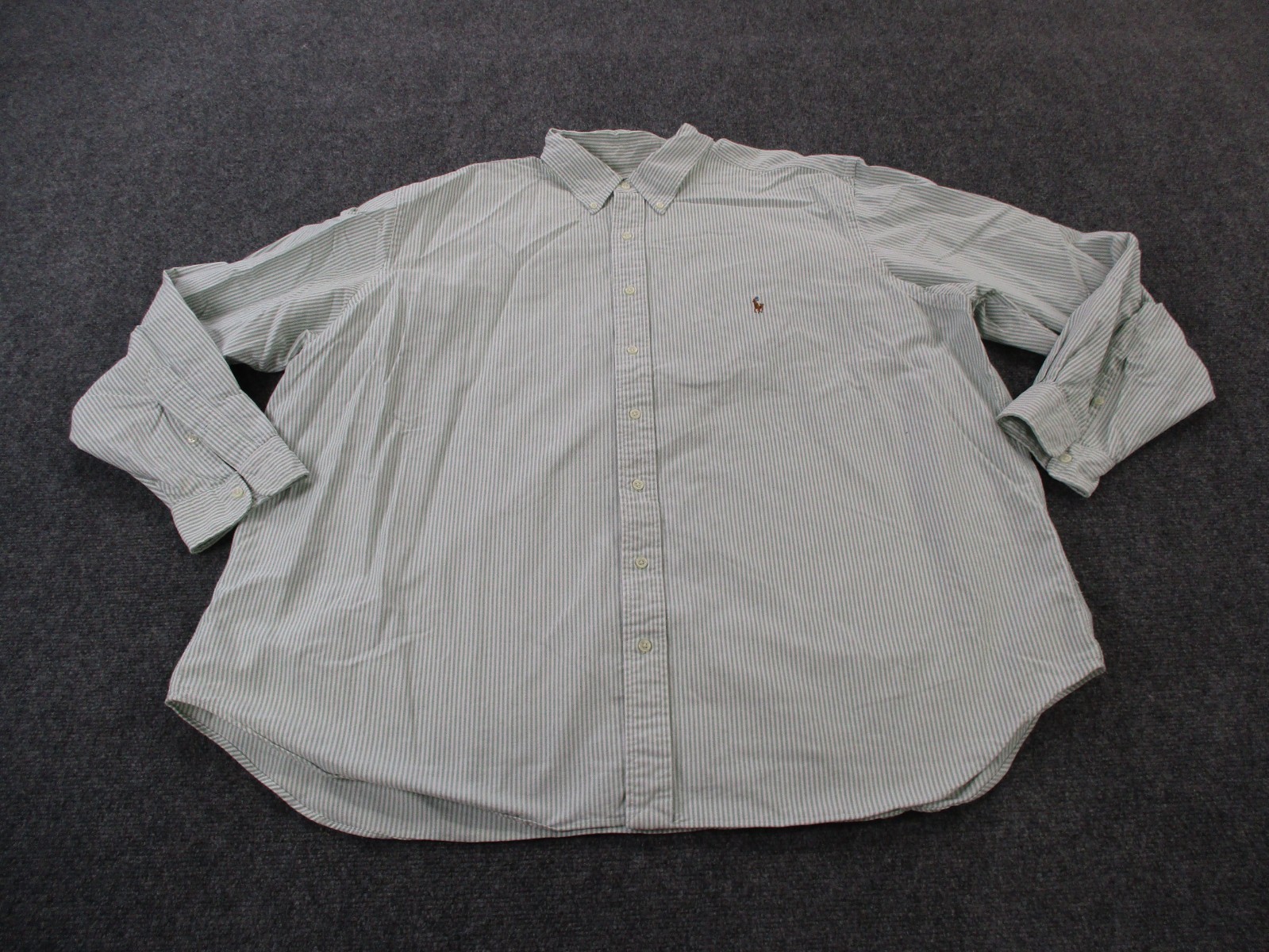 Polo Ralph Lauren Shirt Men 3XB Striped Classic Business Golf Pony Logo Preppy