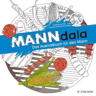 MANNdala Das Ausmalbuch für den Mann Claudia Katharina Schäfer Taschenbuch 96 S.