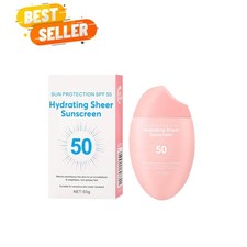 Sunscreen SPF 50 50g, Hydrating Sheer Face Sunscreen, Waterproof  Lightweig...