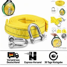 5 Tonnen Abschleppseil 4M x 4cm mit reflektierenden Streifen – Optimal bei Nacht