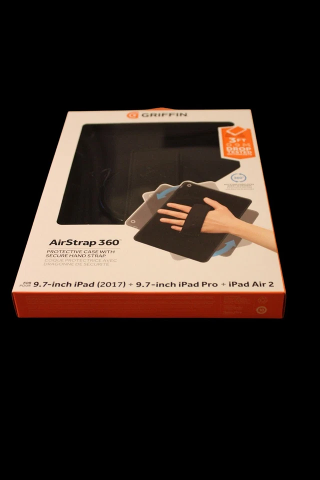 Griffin AirStrap 360 iPad Case 9.7" iPad 2017/Pro/Air 2 Protective Hand Strap - Image 4 of 4
