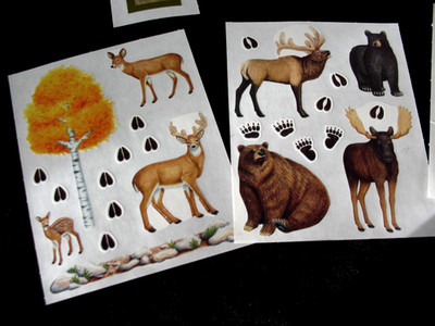 CREATIVE MEMORIES NEUTRAL SNAP PACK; NEW IN PACKAGE + parts and Forest Wildlife