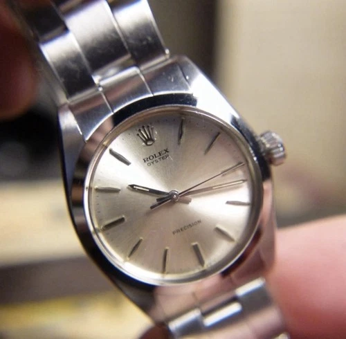 Vintage Rolex Oyster Precision - 6427 70s - Manual Wind - Silver Dial 34mm