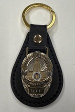 LAPD Los Angeles Police Department Leather Chain Key Chain