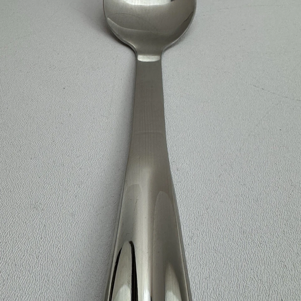 "Cuchara para servir sólida profesional de acero inoxidable totalmente revestida 13""" Foto 3 de 4