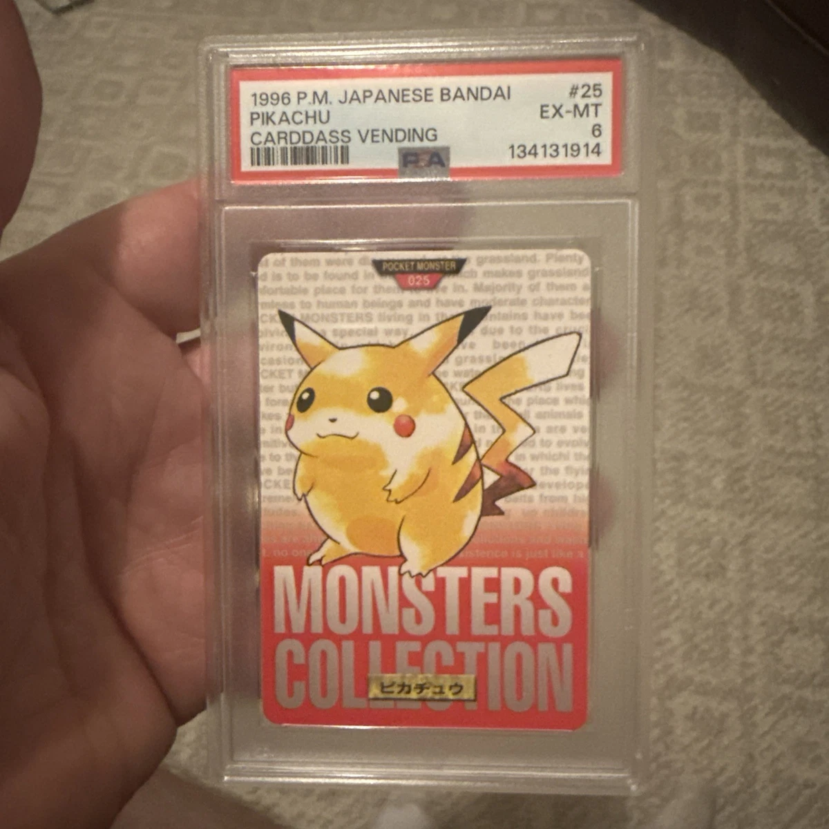 Pikachu Pokémon TCG Bandai Japanese Individual Collectible Card