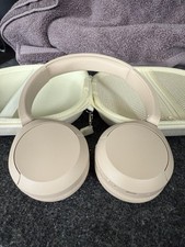 Sony WH-CH520 Bluetooth Wireless Headphones Tan Low Use Great Condition