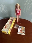 Vintage 1963 Skipper Doll (Barbie's Little Sister) Blonde Swimsuit & Shoes #0950