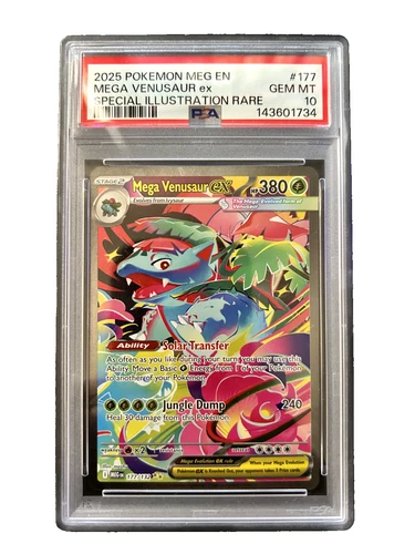 2025 POKEMON MEG EN-MEGA EVOLUTION #177 MEGA VENUSAUR EX PSA 10