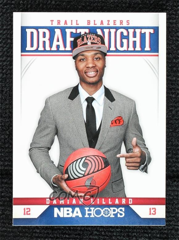 2012-13 NBA Hoops Draft Night Damian Lillard #6 0q37
