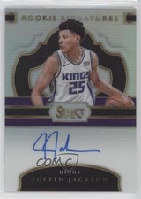 2017-18 Panini Select Rookie Signatures 76/199 Justin Jackson #RS-JJK Auto 3nn