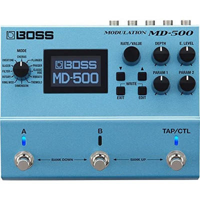 BOSS Multi effector MODULATION pedal Light Blue MD-500 guitar Audio equipment
