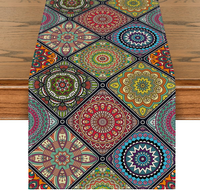 Boho Vintage Geometrie Marokkanische Bunt , KüChe Esstisch Hochzeit Bankett Deko