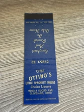 Chef Ottino's Little Spaghetti House Ravioli Euclid Cleveland Matchbook MB63