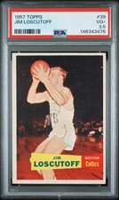 1957-58 Topps #39 Jim Loscutoff Rookie PSA 3.5 VG+