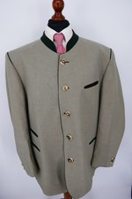 Costume Rofan Janker taglia 34,5 (34 35) 100% lino grigio kaki ottime condizioni